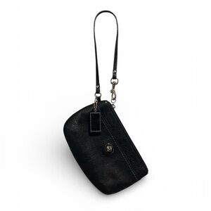 Coach Park Pebbled Leather Turn Lock Large Wristlet/Mini Bag - EUC